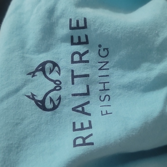Realtree fishing turquoise blue short sleeve crew neck tee t shirt xl - Picture 4 of 4
